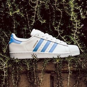 adidas superstars (columbia blue)